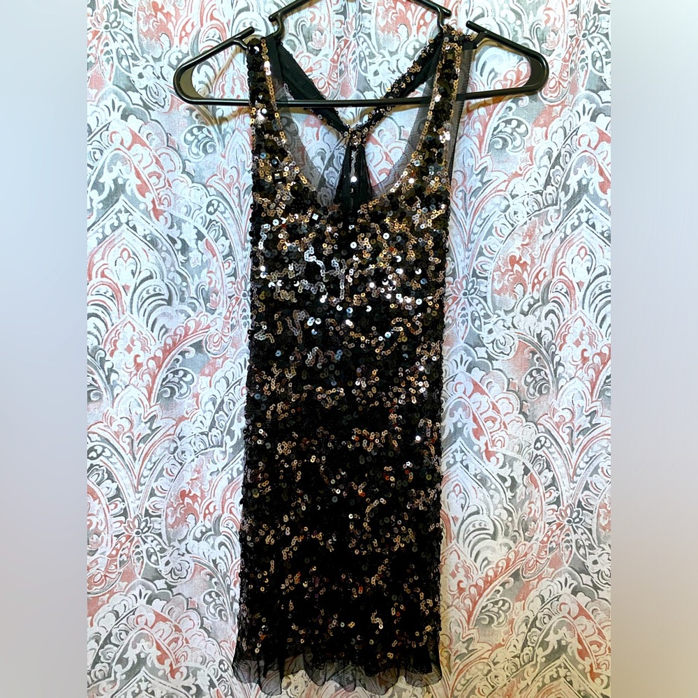 Sequence black halter top